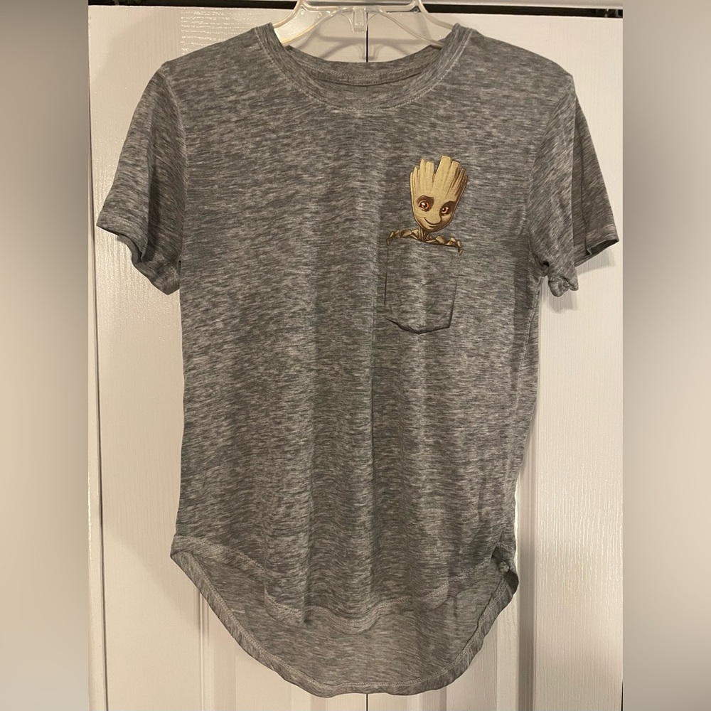 Women’s Grey Baby Groot Marvel T-Shirt